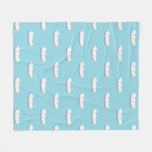 clouds Fleece Blanket Deken (Voorkant (Horizontaal))