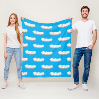clouds Fleece Blanket Deken
