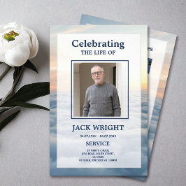 Clouds Funeral Service Programme Celebration of Li Flyer