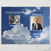 Clouds Funeral Service Programme Celebration of Li Flyer (Voorkant)