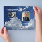 Clouds Funeral Service Programme Celebration of Li Flyer (Hand)
