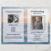 Clouds Funeral Service Programme Celebration of Li Flyer (Voorkant)