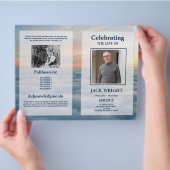 Clouds Funeral Service Programme Celebration of Li Flyer (Hand)