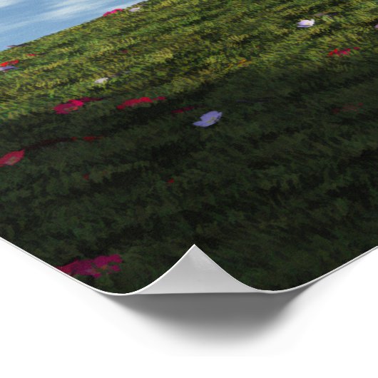 Clouds gaan per afdruk winkelen poster (Hoek)