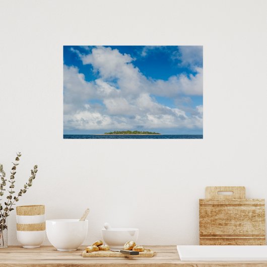 Clouds Hover Over Little Island Poster (Keuken)
