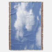 clouds in blue sky deken (Voorkant Verticaal)