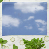 clouds in blue sky kitchen towel set theedoek (Gevouwen)