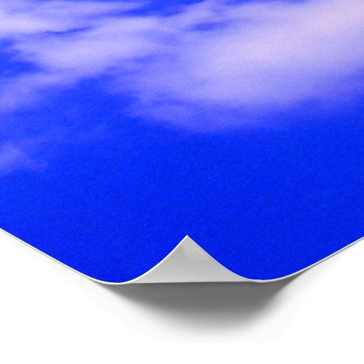 Clouds in Clear Blue Sky Poster (Hoek)