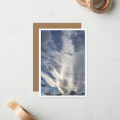 Clouds in January sky - Ducks vision Note Card Notitiekaartje (Voorkant / Achterkant in situ)