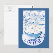 Clouds in mijn Coffee-Briefkaart Briefkaart (Voorkant / Achterkant)