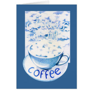 Clouds in mijn koffie-kaart