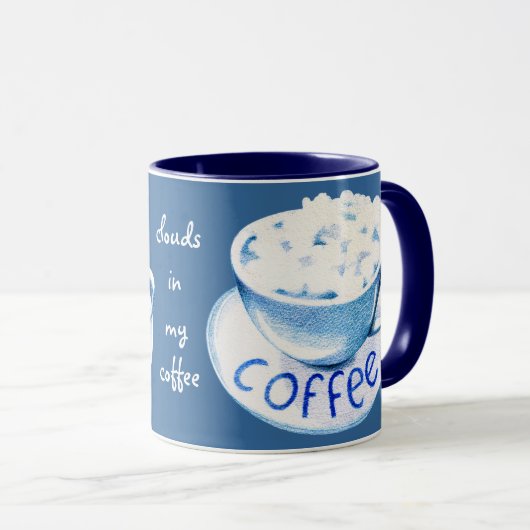 Clouds in mijn koffie-Mok Mok (Voorkant rechts)