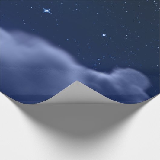 Clouds in ruimteverrekend papier (Hoek)