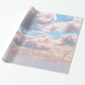 Clouds in Sky Wrapping Paper Cadeaupapier (Uitgerold)