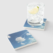 Clouds, in the light stenen onderzetter (Zijkant)