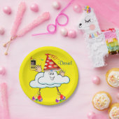 Clouds IPhone Tekst Happy Birthday Paper Borden Papieren Bordje (Feest)