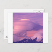 Clouds Lenticular Over Mount Drum Alaska Briefkaart (Voorkant / Achterkant)
