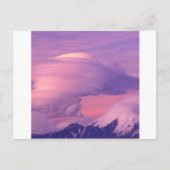 Clouds Lenticular Over Mount Drum Alaska Briefkaart (Voorkant)