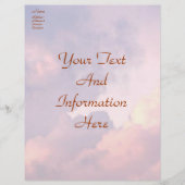 Clouds Letterhead Briefhoofd Sjabloon (Voorkant)