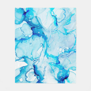 Clouds Macro. Sapphirine en White color Spots. Oc Fleece Deken