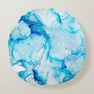 Clouds Macro. Sapphirine en White color Spots. Oc Rond Kussen