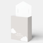 Clouds Minimalistisch Baby shower Bedankdoosjes (Geopend)