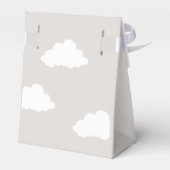 Clouds Minimalistisch Baby shower Bedankdoosjes (Achterkant)