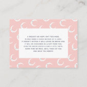 Clouds, Moon & Star baby shower boek aanvragen Visitekaartje (Achterkant)