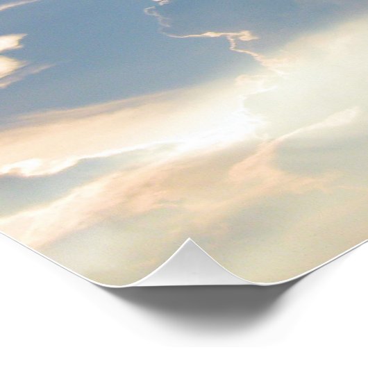 Clouds Natuur Fotografie Poster Print (Hoek)