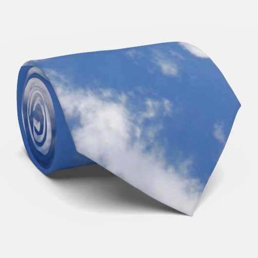 Clouds Necktie Stropdas (Opgerold)