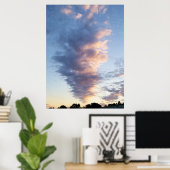 Clouds New Jersey Sunset Poster (Thuiskantoor)