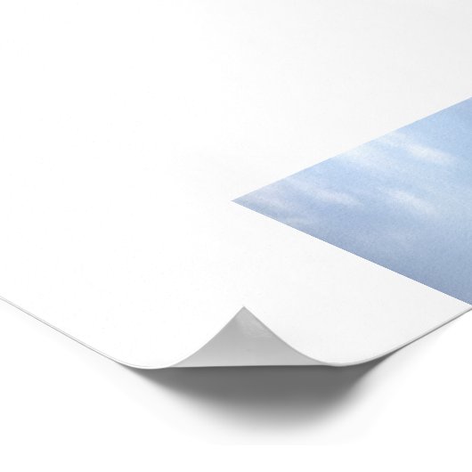 Clouds on the Hills Reflection Photography Poster (Hoek)