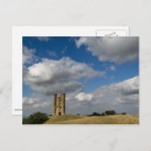 Clouds over Broadway Tower, Cotswolds briefkaart (Voorkant / Achterkant)