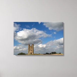 Clouds over Broadway Tower, Cotswolds canvas Afdruk