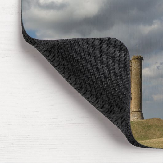 Clouds over Broadway Tower, Cotswolds mousepad Muismat (Hoek)