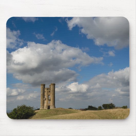 Clouds over Broadway Tower, Cotswolds mousepad Muismat (Voorkant)