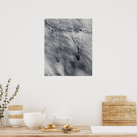 Clouds over de Juan Fernandez-eilanden Poster (Keuken)