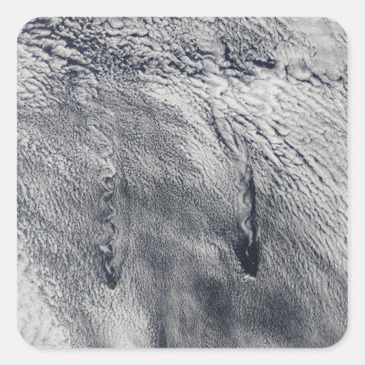 Clouds over de Juan Fernandez-eilanden Vierkante Sticker (Voorkant)