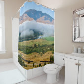 Clouds Over Flathead River Douchegordijn (In situ)