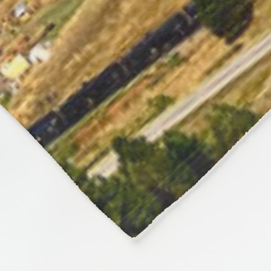 Clouds Over Flathead River Fleece Deken (Hoek)