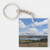 Clouds over Lake Gnotuk Camperdown Key Ring Sleutelhanger (voorkant)