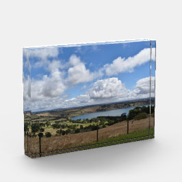 Clouds over Lake Gnotuk Camperdown Photo Block Fotoblokken