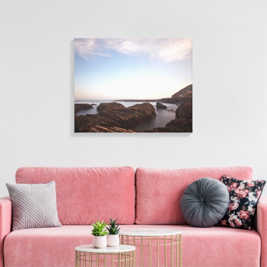 Clouds over Montana Stretched Canvas Print (Insitu (Woonkamer))