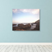 Clouds over Montana Stretched Canvas Print (Insitu (Houten vloer))