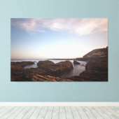 Clouds over Montana Stretched Canvas Print (Insitu (Houten vloer))
