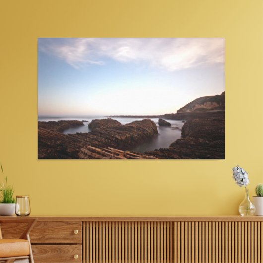 Clouds over Montana Stretched Canvas Print (Insitu (Woonkamer))