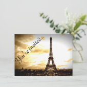 Clouds over Paris  look Invites Kaart (Staand voorkant)