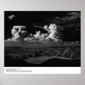Clouds Over the Desert, 1965, door Ansel Adams Poster (Voorkant)