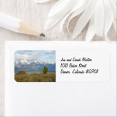 Clouds Over The Tetons Retour Address Label (Insitu)