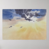 Clouds Painting in Watercolor Poster (Voorkant)